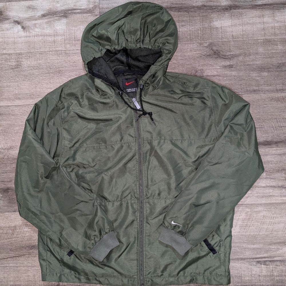 Vintage Nike Women's Xs (Youth XL 16-18) Green Jacket Windbreaker Travis Scott